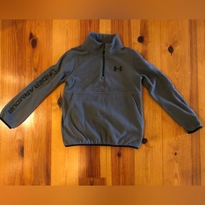 Boys Under Armour fleece, youth small, gray